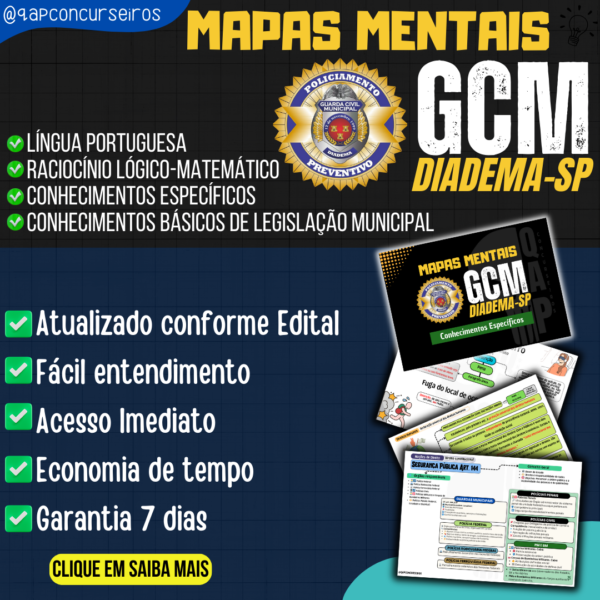 Mapas Mentais - GCM Diadema/SP