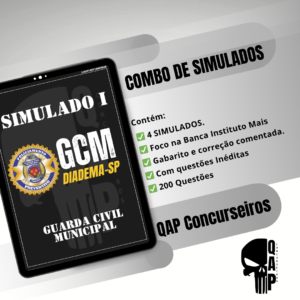 Combo 4 Simulados - GCM DIADEMA/SP