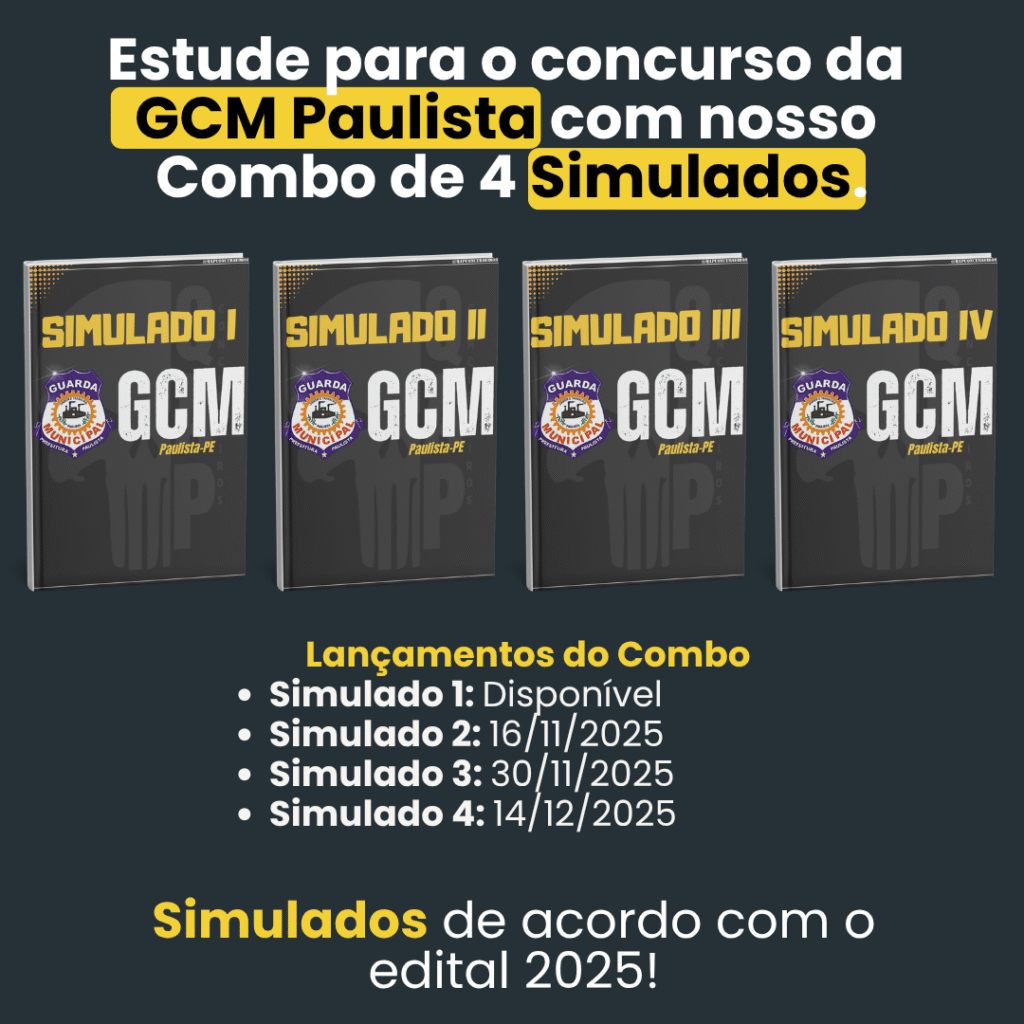 Combo de Simulados -  GCM Paulista