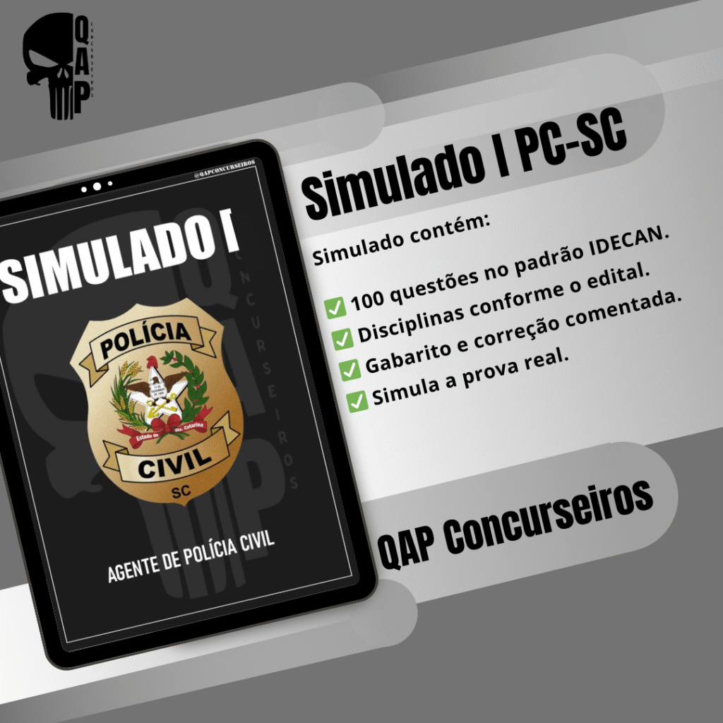 Simulado PCSC - Agente (Pós-Edital)